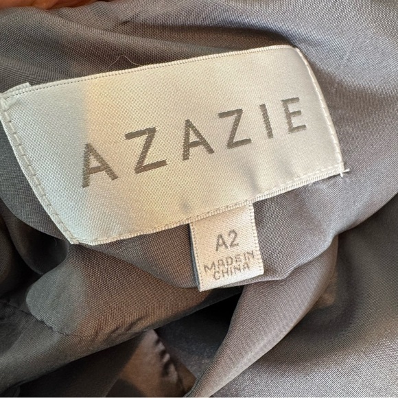 NWT AZAZIE Bridesmaid Clarice Steel Grey Halter Chiffon Dress Open Back Size 2 - Picture 8 of 10